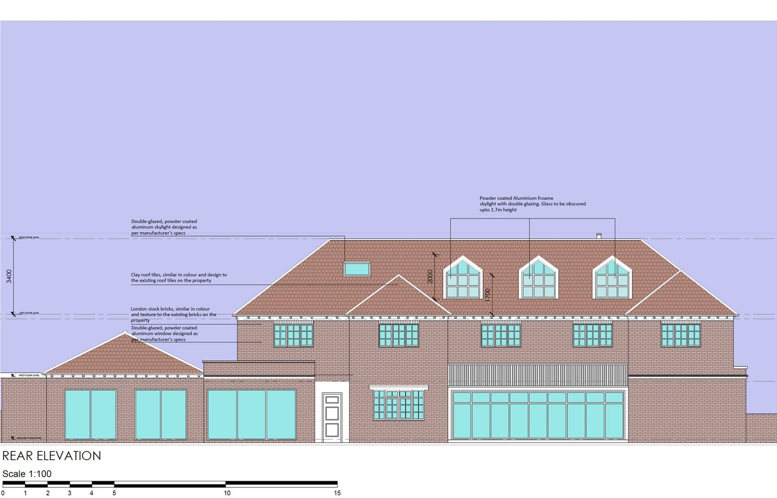 20 Nelmes Road, Hornchurch &ndash; Proposed Rear Elevation